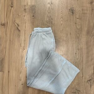 Hollister Light Gray Ribbed Lounge Pants